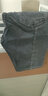 楠语秋夏季薄款牛仔裤男七分裤男士宽松直筒弹力裤休闲哈伦潮流裤子 （七  ）分裤813灰色 L 建议【111-126斤】 实拍图