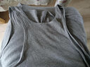 浪莎（LangSha）男士背心纯棉中青年男休闲沙滩背心工字型修身运动汗衫单件 灰色单件男背心 2XL (180) 150-170斤建议 实拍图