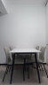 顾家家居（KUKA） 岩板餐桌椅组合现代简约时尚客厅家用餐厅饭桌小户型方桌PT7136T 【哑光岩板】1.4M餐桌+海鸥灰椅4 晒单实拍图