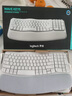 罗技（Logitech）Wave Keys人体工学键盘 无线蓝牙键盘办公平板ipad键盘Mac笔记本薄膜键盘 家用双模带掌托倾角支架 Wave Keys黑色(带Bolt接收器) 实拍图