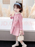 Radinka2026春秋新款女童连衣裙公主毛衣裙子儿童宝宝中国风亲子母女TSB 粉色蝴蝶结两件套【春秋】 100 实拍图