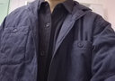 马登工装双面桃皮绒棉服外套男菱格锁绒棉衣夹克加厚保暖上衣秋冬装 藏蓝色 M 实拍图