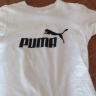 彪马（PUMA）百搭休闲短袖T恤男女情侣LOGO春夏印花运动上衣532279 白-02 S (170/92A) 实拍图