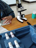 祝拓儿童显微镜学生高初中考专业光学高清1200倍螨虫水产养殖  1200倍白色蓝礼盒 实拍图