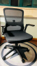 山业 电脑椅办公椅 人体工学椅 老板椅家用椅子 学习椅转椅 SNCM018 黑色 扶手可调节 实拍图