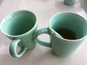 瓯江 龙泉青瓷水杯简约纯色茶杯纯真杯饭店酒店马克杯家用个人茶杯 漱口杯 梅子青 实拍图