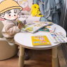 希伯熊儿童桌子塑料幼儿园套装小桌椅宝宝学习吃饭孩子书桌游戏可升降 80*50蓝色（1-10岁）28-55CM升降 晒单实拍图
