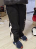 迪士尼（DISNEY）男童针织加绒长裤儿童中大童帅气运动裤子24冬DB431ME34黑120 实拍图