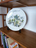 汪洋大海景德镇陶瓷器挂盘装饰盘子创意小礼品家居饰品摆件客厅电视柜酒柜 青花仙鹤+龙架 实拍图