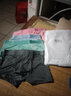 雅鹿男士内裤男冰丝无痕四角短裤头男生夏季薄款抗菌透气大码平角裤 组合G 4条 XL (推荐体重100-120斤) 实拍图