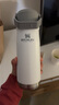 STANLEYstanley304不锈钢真空双层密封折叠吸管保温杯保冷保冰ins男女 白色650ml 实拍图