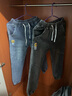 濮仕豪【两件装】春秋季牛仔裤男 宽松弹力港风潮流休闲哈伦小脚束脚裤 YD-901灰色+蓝色 L【(30-31码)体重105-120斤】 实拍图