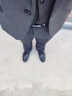 杰逊斯休闲西服套装男韩版修身商务正装西装外套春秋新郎结婚礼服三件套 深灰色（西装+衬衫+裤子） XL 晒单实拍图
