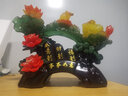 聚善缘 玉如意摆件工艺品 家居客厅电视柜酒柜装饰品开业乔迁新居礼品 ML事事如意墨玉色大号40*15*34cm 实拍图