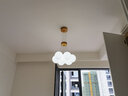 鹿家良品（LUUGAA）云团餐厅灯吊灯浪漫奶油风护眼法式吊线灯现代简约餐桌灯中山灯具 【原木奶油】客餐厅套餐B1 实拍图