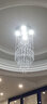 思洛迪 客厅水晶大吊灯旋转楼梯吊灯欧式复式楼中空吊灯现代别墅长吊灯 包安装 40直径 1米高度  三色 实拍图