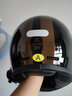 AVA王朝摩托车头盔复古四季男女全盔国潮玻璃钢机车碳纤维巡航冬季 黑翅金-透明镜片【拍1发5】 中-M码【适合头围56-57cm】 实拍图