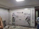 新中式高温微晶岩板电视背景墙客厅山水画定制影视沙发背景墙瓷砖 定制平面：高温微晶亮光岩板/0.1平方米 定制款式图案尺寸请与客服核实 实拍图