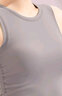 梵美人瑜伽背心女夏专业运动跑步健身服普拉提无袖瑜伽上衣瑜伽服 灰紫 /可拆卸胸垫 L 实拍图