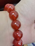 菜百首饰 时尚玛瑙手串男女款  定价 JS 红玛瑙手串14mm 实拍图