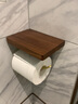 奥斯托米 纸巾架实木创意卫生间金色厕所卷纸架黑胡桃木厕纸盒手机卫生纸架 冲量款-黑胡桃木纸巾架 实拍图