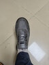 将肯（JIANGKEN）男鞋一脚蹬套脚牛皮手工鞋男简约开车鞋男夏季镂空网面透气男鞋 灰色-镂空透气 42码 实拍图