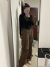 蕉内（Bananain）【赵露思同款】氧气505 Proof女士工装阔腿裤三防裤子24秋冬新款 杉木棕 XL 实拍图