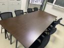 洛克菲勒可折叠会议桌培训桌双层长条桌 黑胡桃色 140*60*75 （4张起拍） 晒单实拍图