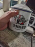 时光旧巷酒店宾馆白色陶瓷茶杯手握喝水水杯办公室会议杯金边带盖 艺术风采东南海杯【380ML】 实拍图