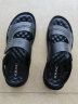 奥康（Aokang）凉鞋沙滩鞋男鞋舒适休闲露趾透气两穿简约 黑色41码 晒单实拍图
