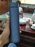 然也（RAE） 304不锈钢保温杯大容量过滤泡茶杯商务水杯子500ml深蓝色R3317 实拍图
