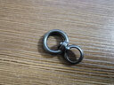 标车族 马蹄扣锌合金钥匙包钥匙套金属配件穿钉工字扣一字穿钉 螺丝扣 磨砂黑 8字万向节 实拍图