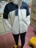 西域骆驼（VANCAMEL）三合一防风冲锋衣款男女夹克加厚保暖可拆卸登山服滑雪服运动外套 KY09A暖白/黑色-男 XL 实拍图
