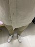 极麻清新基础短袖棉麻衬衫男士休闲青年夏季宽松半袖亚麻衬衣 卡其 XL 实拍图