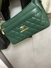 东选中年妈妈包包斜挎包新款潮百搭情人节单肩女士真皮质感小包 绿色 实拍图