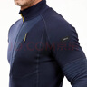 迪卡侬（DECATHLON）户外美利奴羊毛速干衣T恤男运动徒步登山长袖上衣保暖内衣保暖衣 半拉链深蓝色（89%）绵羊毛 XXL 实拍图