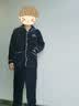 雅鹿25年秋冬新款睡衣男士珊瑚绒加绒加厚套装青年冬天大码法兰绒家居 NSCJF-天空蓝白条 L 【建议100-130斤】 实拍图