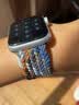 BHO【单圈编织】适用苹果手表表带apple iwatch s10/s11表带s9/se3/2单圈编织表带s8/7女士男生款 绛樱桃色 44/45/46表盘S码【腕围161-173mm】 实拍图