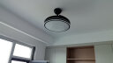 雷士（NVC）风扇灯吊扇灯北欧餐厅卧室黑色led灯具全光谱1级能效遥控42寸36瓦 晒单实拍图