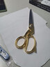 京臣不锈钢剪刀裁缝剪小号布料服装缝纫裁布大剪刀 10寸金色裁缝剪 实拍图