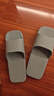 无印良品（MUJI）男女通用 室内用浴室拖鞋 男式女式 洗澡防滑凉鞋一字拖 烟熏蓝色 L 275mm/45码(2.5) 实拍图