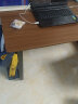 人文成家电脑桌台式家用办公电脑桌简约书桌书架一体卧室写字桌学习桌子 【加粗钢架】黑橡木色120x60cm 实拍图