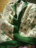 SNOOPY史努比儿童毛衣春秋冬款甜美针织衫男女宝宝加绒加厚开衫外套 绿色 150 晒单实拍图