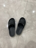 crocs卡骆驰一字拖贝雅卡骆班凉拖 情侣款运动休闲拖鞋|205392 黑色/白色-066 37 /38(230mm) 实拍图