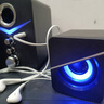 SADA 电脑音箱迷你小型音箱带耳麦孔台式机桌面家用高音质手机笔记本重低音炮2.1喇叭6黑 实拍图