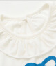 童泰（TONGTAI）女宝宝短袖夏季莫代尔薄款儿童衣服女童时尚外出飞袖上衣夏装 白色 100cm 晒单实拍图