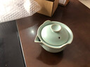 陶立方汝窑茶壶陶瓷手抓壶天青开片手工泡茶壶防烫单壶功夫茶具配件 环青壶 200ml 实拍图