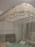 南极人（Nanjiren）升降导轨蚊帐U型导轨蚊帐三开门宫廷蚊帐不锈钢支架蚊帐架1.5x2米 新品幽梦刺绣-米黄色【A类母婴级帐纱】 150cm*200cm*210cm 高度可调节 实拍图