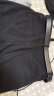百圆裤业;BAIYUAN TROUSERS牛仔裤男2024春夏季新款修身黑色vibe美式高街裤子复古微喇叭长裤 黑色 2XL（建议155-180斤） 实拍图