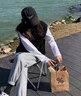 浪莎休闲运动裤女春秋季宽松百搭束脚裤小个子高腰显瘦哈伦卫裤加绒 浅灰春秋-常规 L 【建议111-125斤】 实拍图
